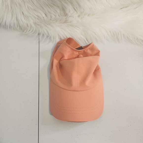 Lululemon Baller Hat Run *Ponytail Coral Kiss / Cherry Cola Running Gym Active - Picture 4 of 6